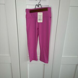NWT Fabletics pink leggings small high waist crop (m1)